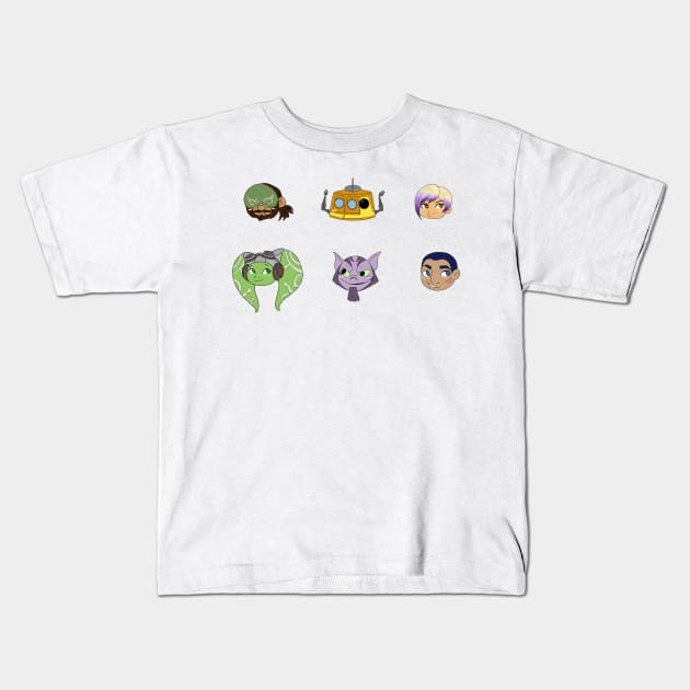 Ghost Crew (2) Kids T-Shirt by DoodleSpork